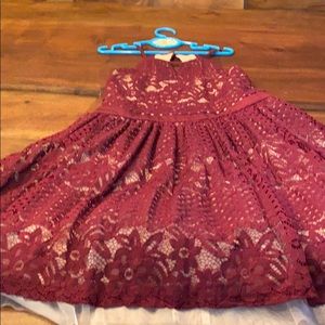 Super cute wine color dress